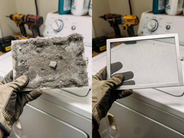 Professional lint trap cleaning by Lincoln Dryer Vent Cleaning in Lincoln