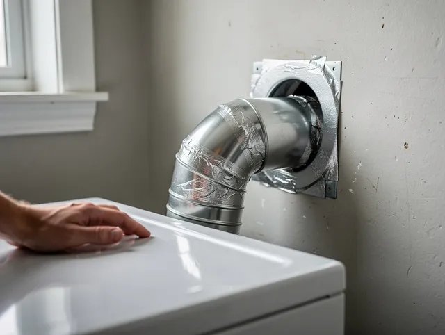 Lincoln Dryer Vent Cleaning expert performing professional dryer vent repair and installation in Lincoln